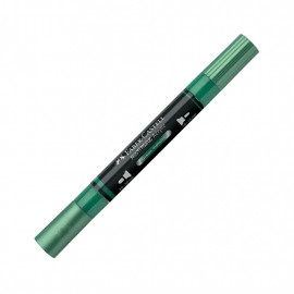 Faber Castell Black Edition Shake and Paint Acrylic Markers Mettalic Green 185995