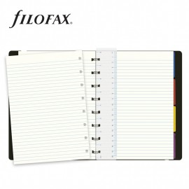 Filofax Notebook Refillable Ruled A5 Black 115007