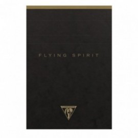Clairefontaine Rhodia notepad A6 10,5x14,8cm, Flying spirit, 140 pages, Lined, ivoire paper 90gr  black craft cover,102646