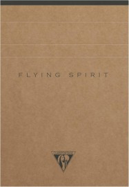 Clairefontaine Rhodia notepad A6 10,5x14,8cm, Flying spirit, 140 pages, Lined, ivoire paper 90gr, brown craft cover,103646