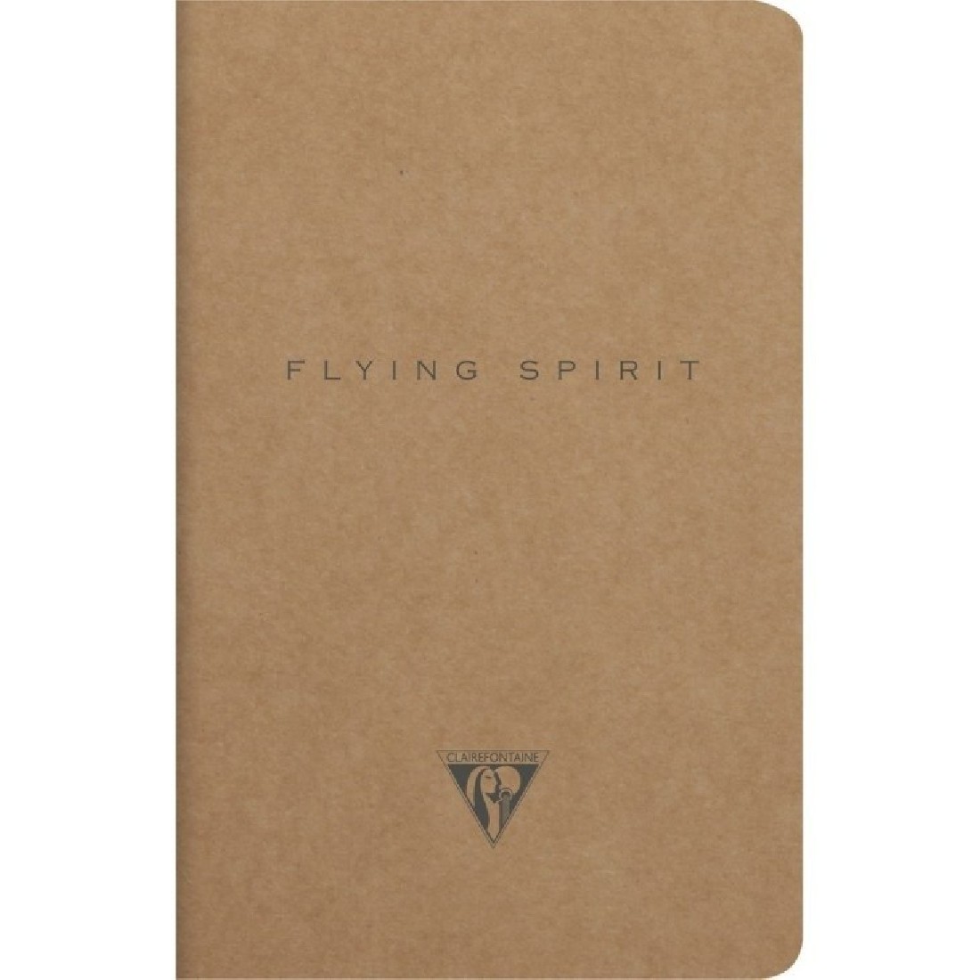Clairefontaine Rhodia 103506C A quilted notebook sewn with Flying Spirit thread, 96 ivory pages 11x17 cm, 90g lined, brown kraft card cover