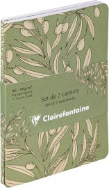 Clairefontaine Rhodia Garden of the Senses, set of 2 notebooks, A6, white paper 90gsm, 64 pages, lined, 116340