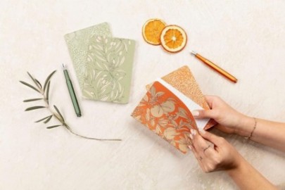 Clairefontaine Rhodia Garden of the Senses, set of 2 notebooks, A6, white paper 90gsm, 64 pages, lined, 116340