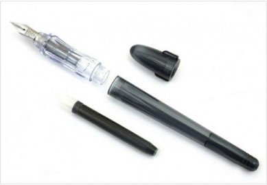 Pilot Calligraphy pen, Transparent Black, P-FP60R-TBEF