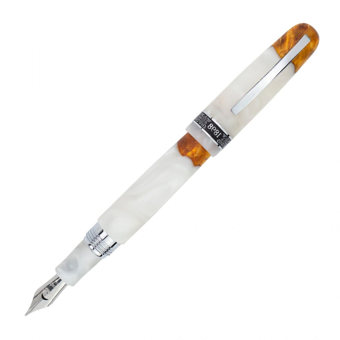 Conklin 1898 Spectra Fusion White Chrome Limited Edition Fountain Pen