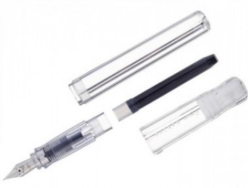Pilot Kakuno Fountain Pen transparent clear FKA-1SR-NC