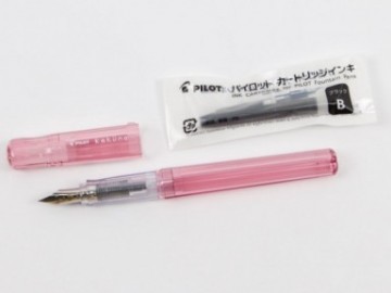 Pilot Kakuno Fountain Pen transparent red FKA-1SR-KMR