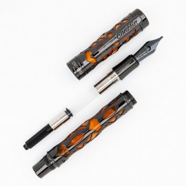 Conklin Endura Deco Crest Orange Fountain Pen