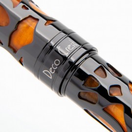 Conklin Endura Deco Crest Orange Fountain Pen