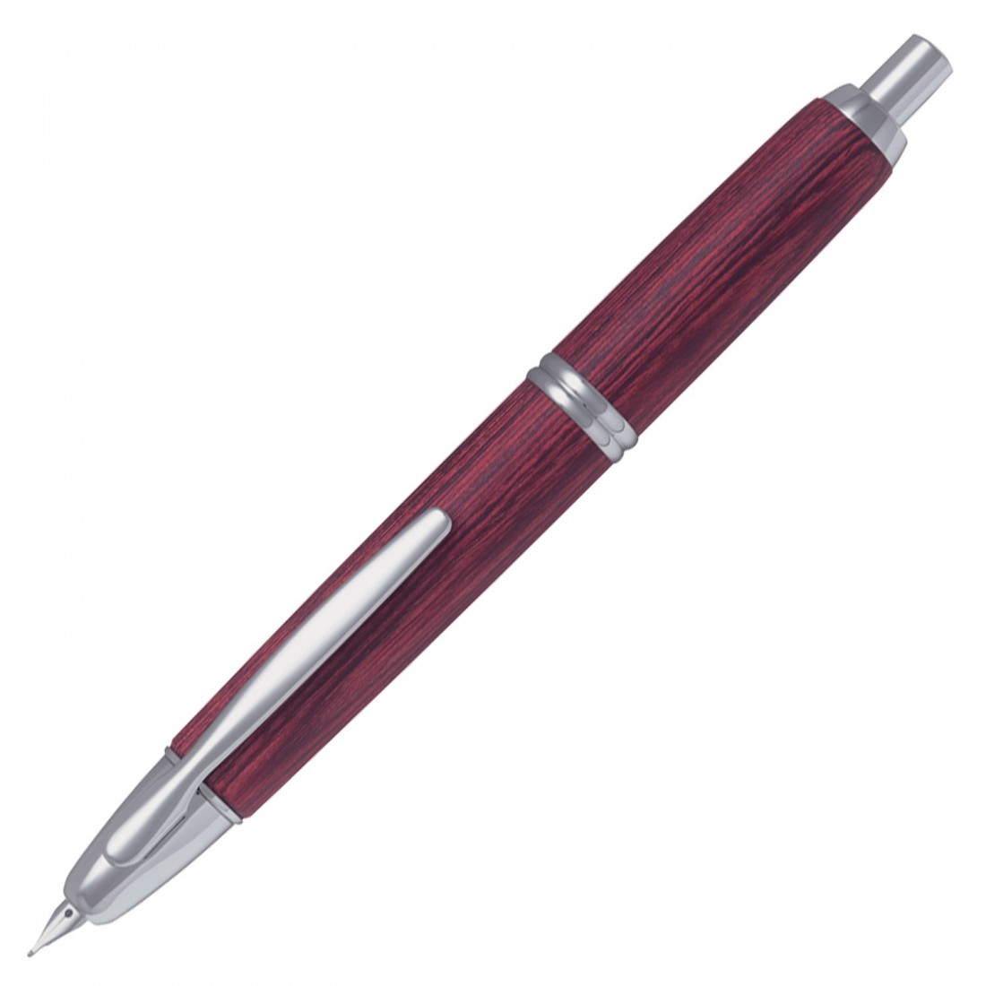 Pilot Capless (Vanishing point) Wooden Red Birch,  FC-2500RR-DR Fountain Pen
