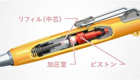 Tombow Air Press 54 Orange Ballpoint Pen, BC-AP54