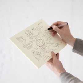 Midori MD Paper Pad (A4) Blank, 15236006, H297×W210×D10mm, 90 sheets