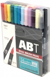 Tombow Dual Brush Pen ABT 36 Color Set Basic AB-T36CBA