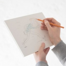 Midori MD Paper Pad (A4) Cotton Blank, 15238006, H297×W210×D10mm, 90 sheets