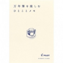 Pilot pen friendly notebook 7,5 x 10,5 cm, lined, 30 sheets, 8 lines, RP-M01