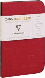 Clairefontaine Rhodia Nomaddict A7 Duo Notebooks Lined, 90gsm, 24sheets, 73106C