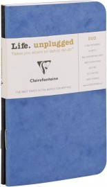 Clairefontaine Rhodia Nomaddict A7 Duo Notebooks Lined, 90gsm, 24sheets, 73106C