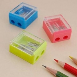 Tombow sharpener ippo transparent with 2 holes, KSA-121