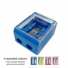 Tombow sharpener ippo transparent with 2 holes, KSA-121