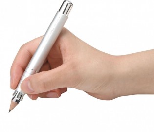 Kutsuwa pencil holder, one push, Silver RH023SV