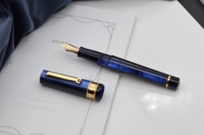 Santini Italia Libra Admiral GP ebonite feeder Superflex Nib 18K Fountain Pen