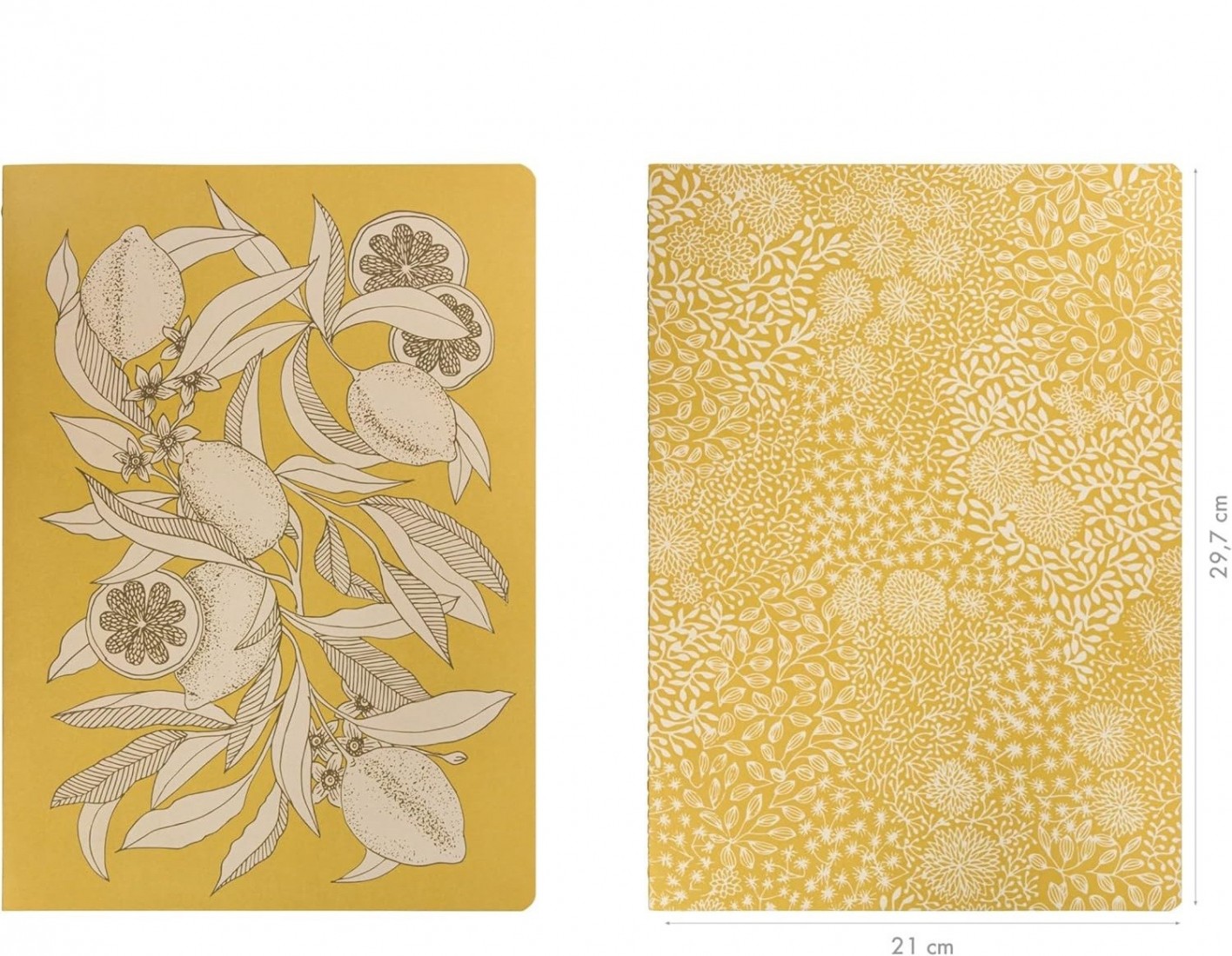 Clairefontaine Rhodia A4 21x 29,7cm notebook, Jardin des Sens, 96 pages, Ruled White 90gsm pages 116341