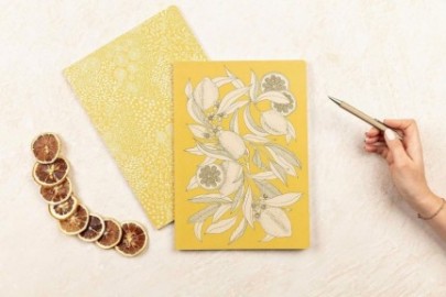 Clairefontaine Rhodia A4 21x 29,7cm notebook, Jardin des Sens, 96 pages, Ruled White 90gsm pages 116341