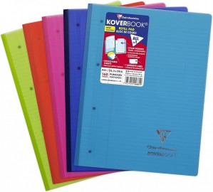 Clairefontaine Rhodia 4881C Koverbook Micro-Perforated, 4 Holes, 22.3 x 29.7 cm, 160 pages, Lined, 90gsm, 4881