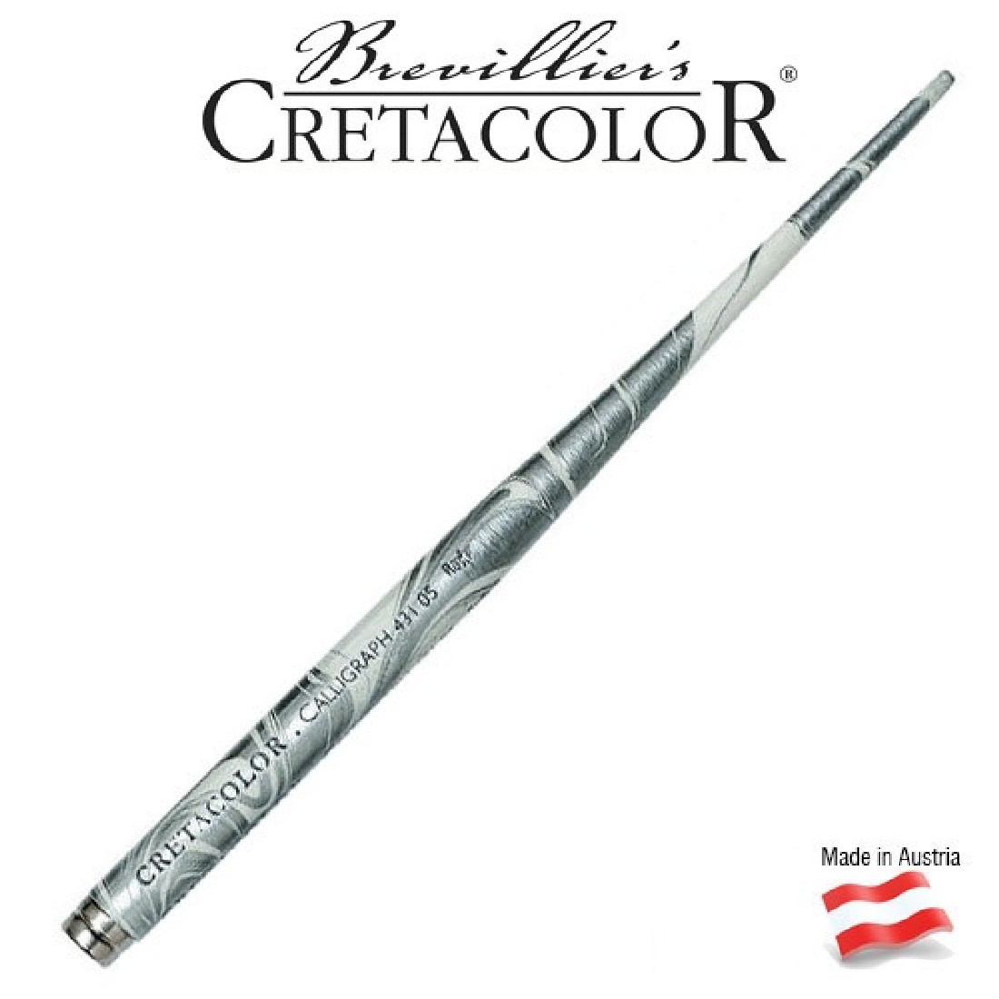 Cretacolor Silver marbled pen holder 431-05
