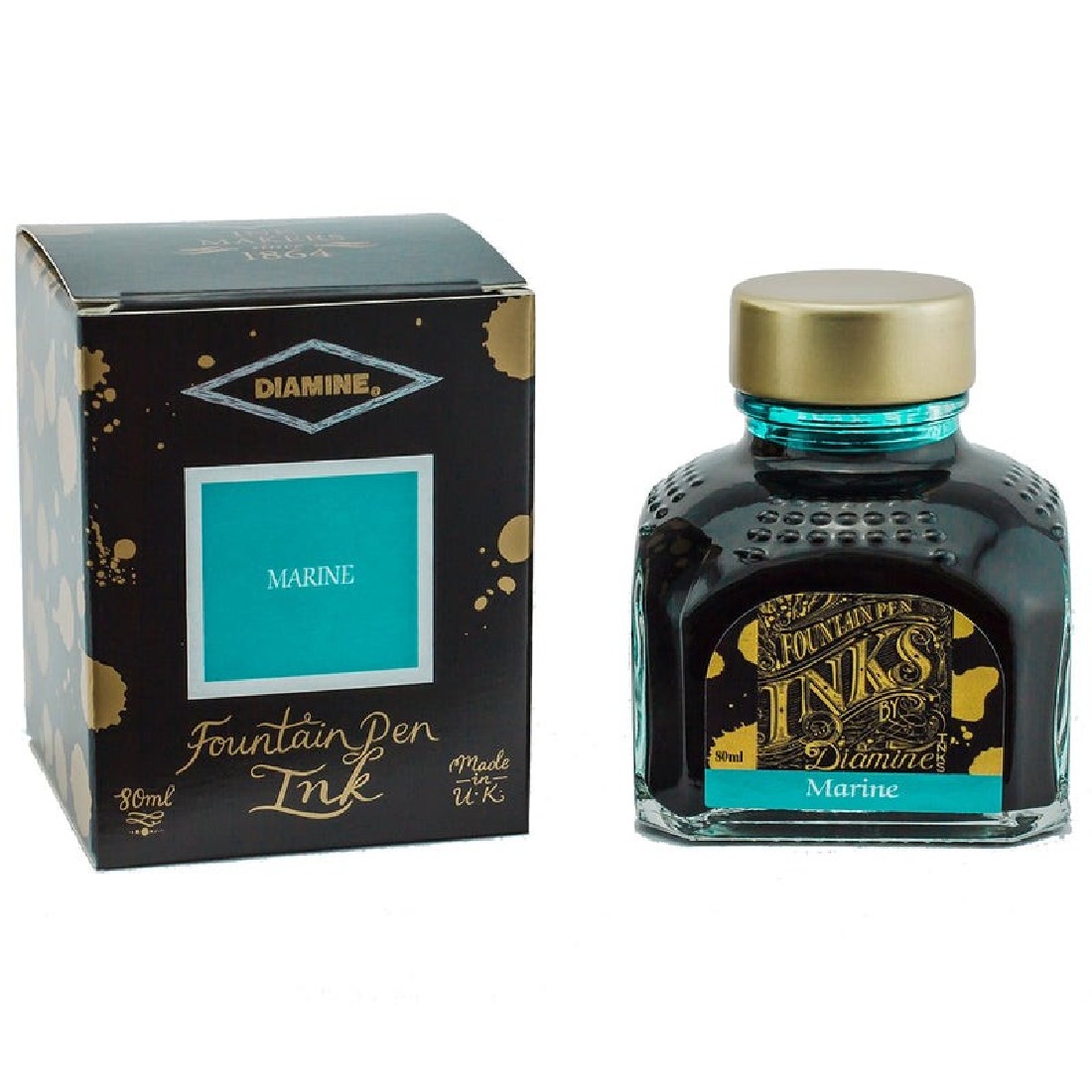 Diamine 80ml  Marine 069  Fountain pen ink bottle