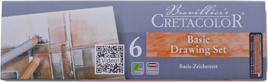 Cretacolor 6 Basic Pencil Pocket Set 400-06