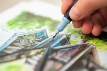 Faber Castell Goldfaber Sketch Architecture Marker with Brush Tip and Fineliner Tip (Pack of 6) 164807