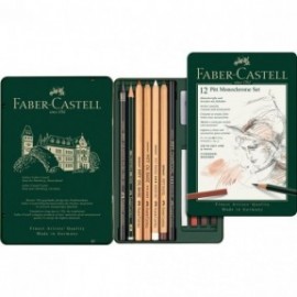 Faber Castell Set of 12 Pitt Monochrome 112975