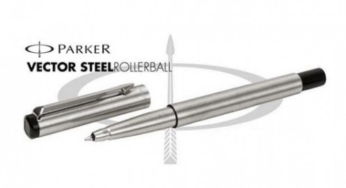 Parker Vector Stainless Steel CT Rollerball Pa