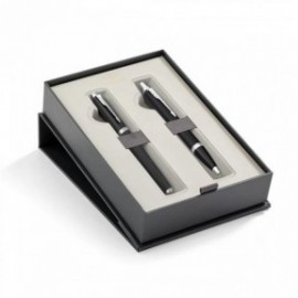 Parker IM Essential Matte Black CT Set Rollerball and Ballpen