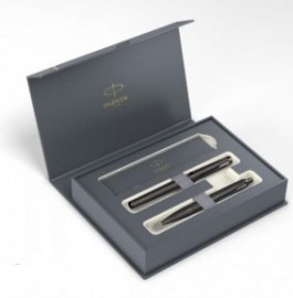 Parker IM Mono Titanium Set Rollerball and Ballpen PARK
