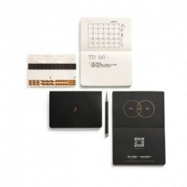 Leuchtturm 1917 Bullet Journal Pocket, 46 Numbered Double Pages, Dotted, Black, Pack of 3