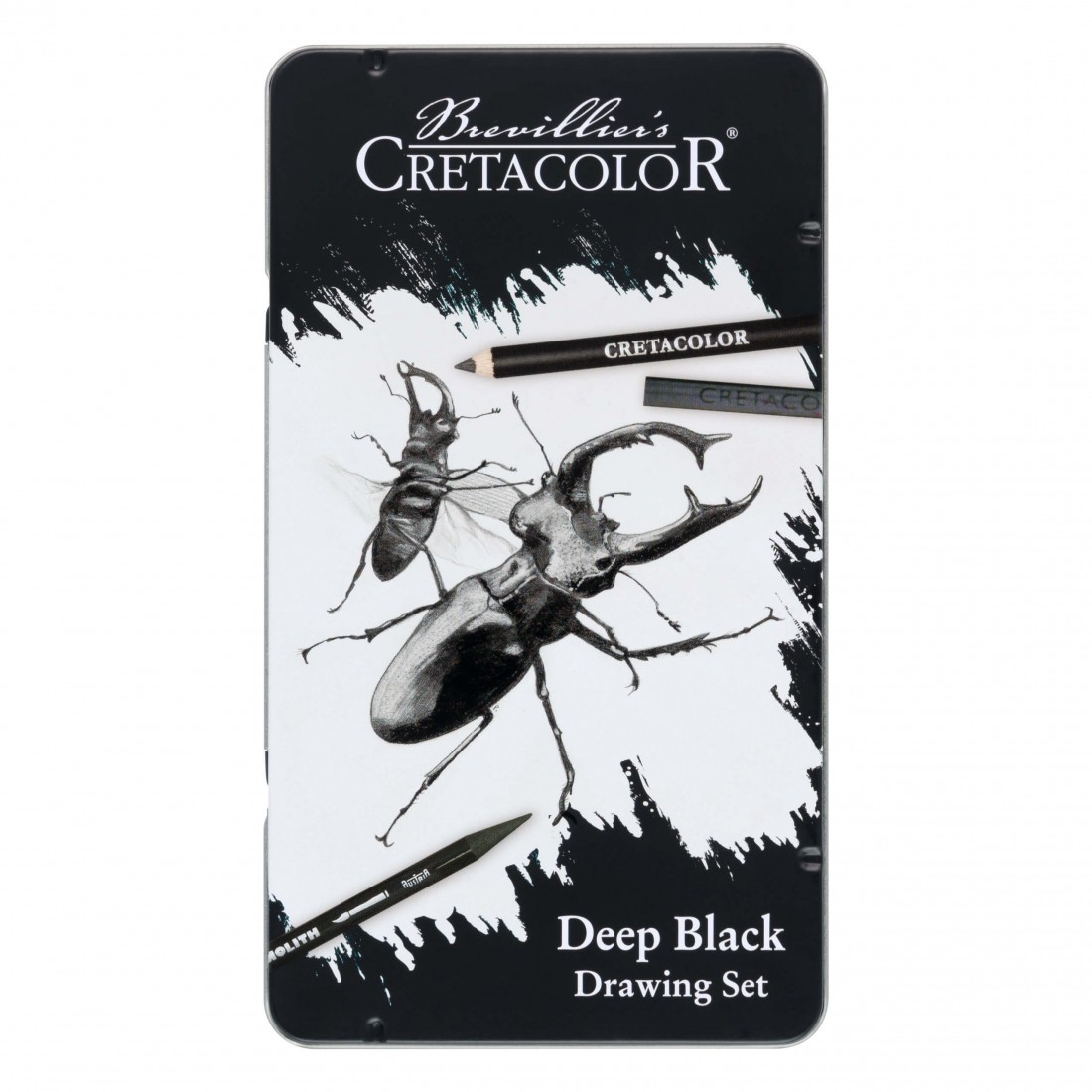 Cretacolor Deep Black Drawing and Sketching Set, 10pcs 400 09