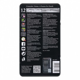 Cretacolor Deep Black Drawing and Sketching Set, 10pcs 400 09