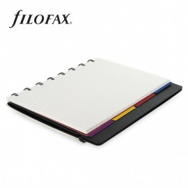 Filofax Notebook Refillable Ruled A5 Black 115007