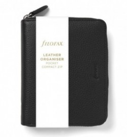 Filofax Organizer Pocket Norfolk Black Compact Zip 022401