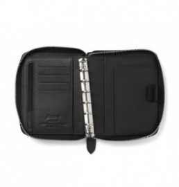 Filofax Organizer Pocket Norfolk Black Compact Zip 022401