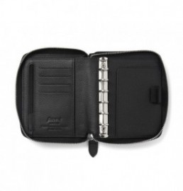 Filofax Organizer Pocket Norfolk Black Compact Zip 022401