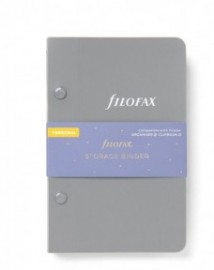 Filofax Refill Personal Organizer Storage Binder Grey 132919