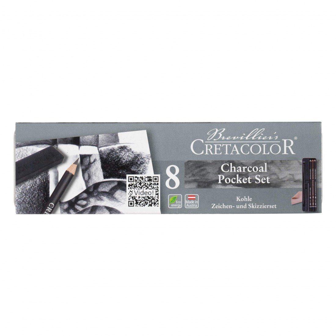 Cretacolor 8 Charcoal Drawing Set 460-08