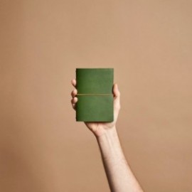 Paper Republic grand voyageur pocket botany green leather journal PP
