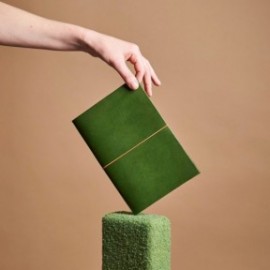 Paper Republic grand voyageur xl botany green leather journal PP