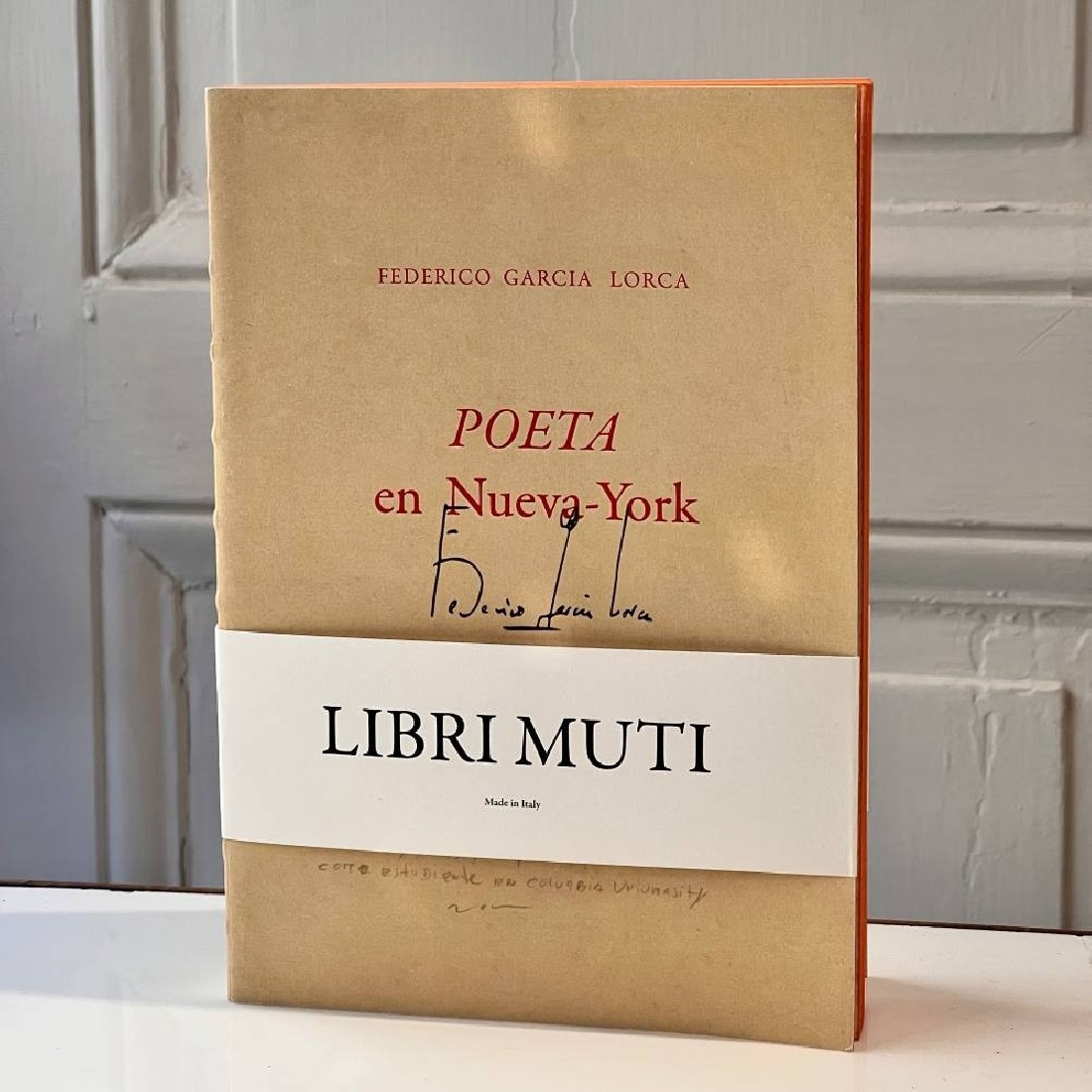 ANTIQUE NOTEBOOK Poeta En Nueva York LIBRI MUTI