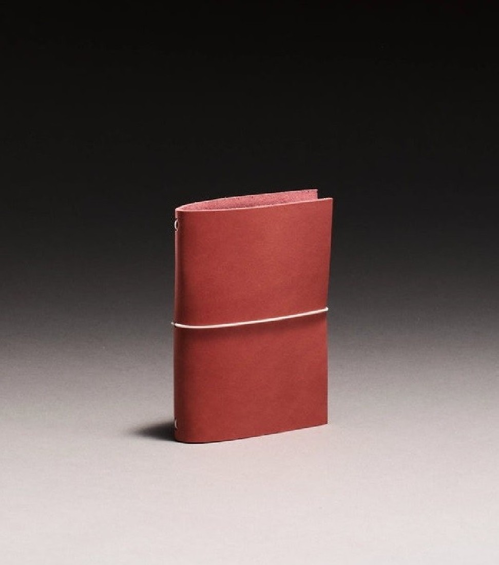 Paper Republic grand voyageur pocket rustic rose leather journal