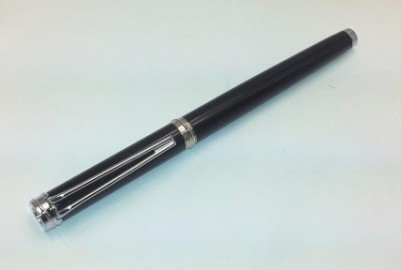 Waterman Harmonie laquer black ct fountain pen with free converter and 30ml bottled Florida blue ink